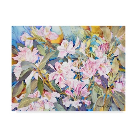 Sharon Pitts 'Rhododendrons' Canvas Art,35x47